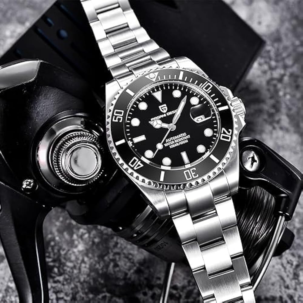 【新品】自動巻き　Pagani Design　100m防水　GMT Amazon.com: Pagani Design Men's Automatic Mechanical Wrist